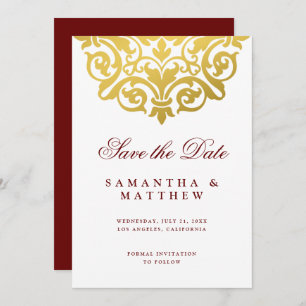 Reserve A Data Casamento Dourado Mandala Indiano Salva A Data