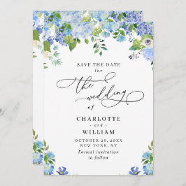 Reserve A Data Casamento Elegante Blue Hydrangea Greenery