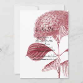 Reserve A Data Casamento Elegante Burgundy Hydrangea