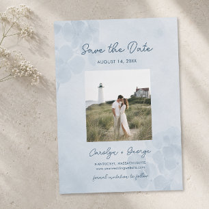 Reserve A Data Casamento Elegante de Aquarela de Hortênsia com Es