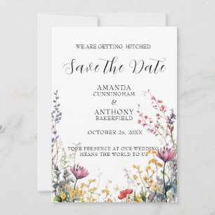 Reserve A Data Casamento Elegante de Flores Silvestres da Primave