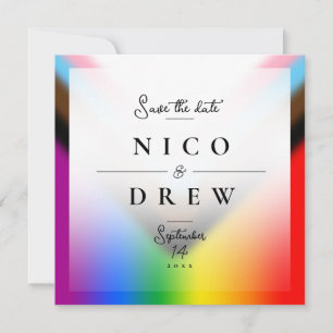 Reserve A Data Casamento Elegante de Orgulho Progressivo LGBTQ+