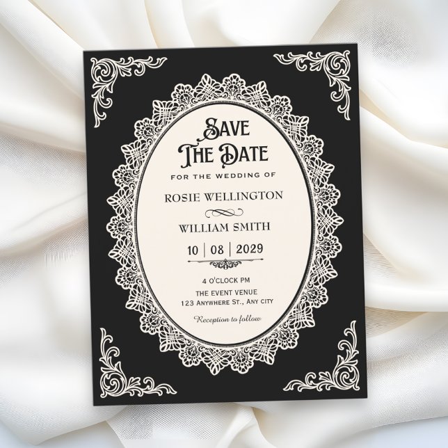 Reserve A Data Casamento elegante de Romance Sombria (Criador carregado)