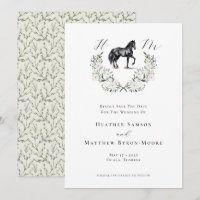 Casamento Elegante Equestre Equestre De Monograma 
