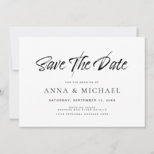 Reserve A Data Casamento Elegante Minimalista