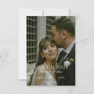 Reserve A Data Casamento Elegante Personalizado com Foto para Sal