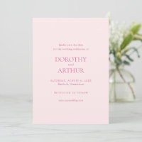 Casamento Elegante Rosa Moderno