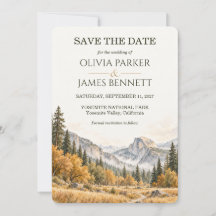 Casamento em Aquarela de Outono no Yosemite Half D