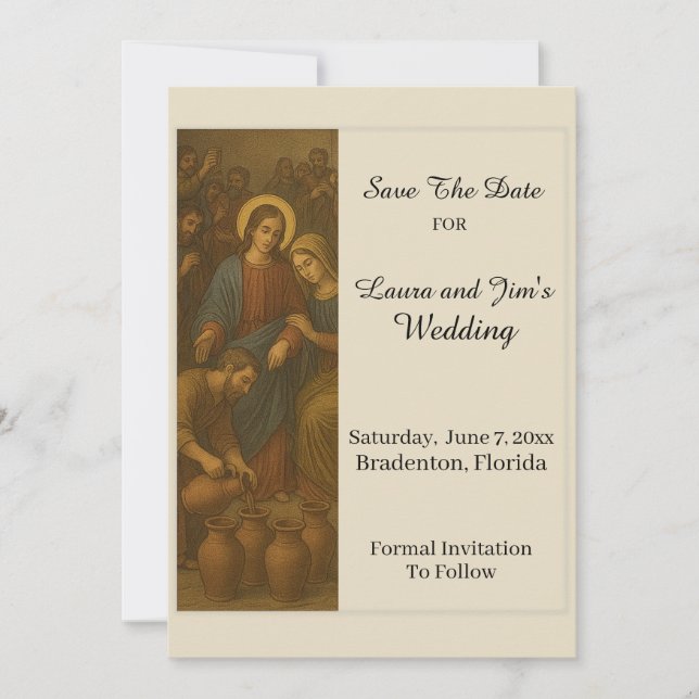 Reserve A Data Casamento em Caná  (Frente)