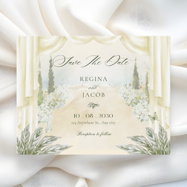 Reserve A Data Casamento em jardim florido  (Criador carregado)