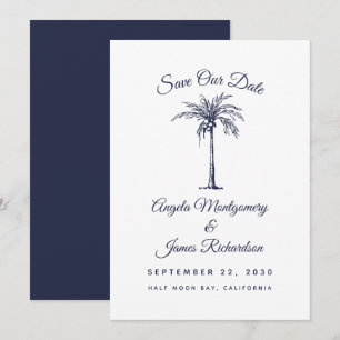 Reserve A Data Casamento em Palm Beach no Azul Naval Moderno Salv