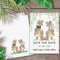 Casamento Engraçado com Tema de Dinossauro