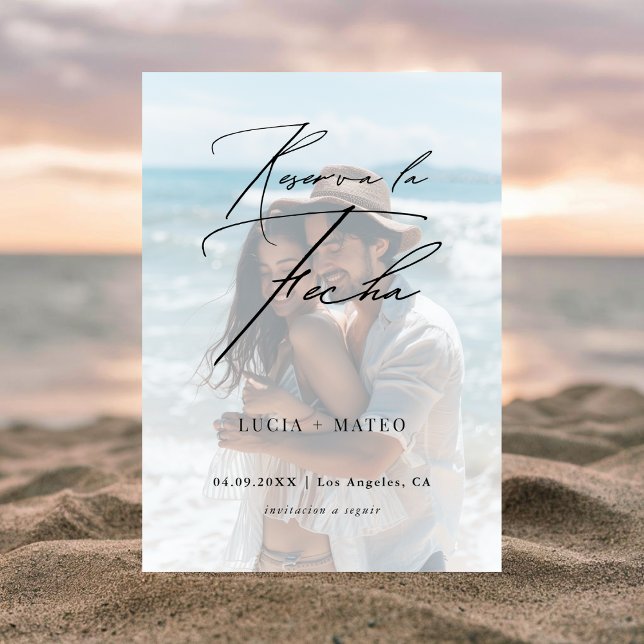 Reserve A Data Casamento espanhol | Reserva La Fecha Sobreposição (Criador carregado)