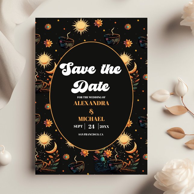 Reserve A Data Casamento Estelar de Ouro Preto Místico (Criador carregado)