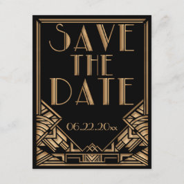Reserve A Data Casamento Estilo Art Déco Gatsby Save the Date