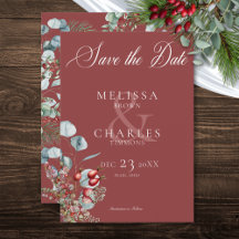 Casamento Eucalyptus com pinheiro vermelho
