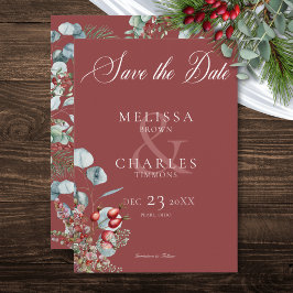 Reserve A Data Casamento Eucalyptus com pinheiro vermelho