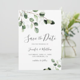 Reserve A Data Casamento Eucalyptus Elegante Greenery