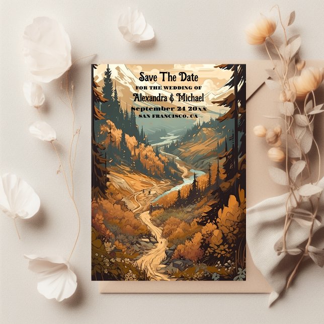 Reserve A Data Casamento Evergreen da Floresta Russa da Montanha (Criador carregado)