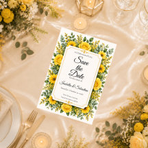 Casamento Floral Amarelo Elegante