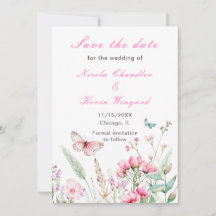 Casamento Floral Borboleta Rosa Primavera