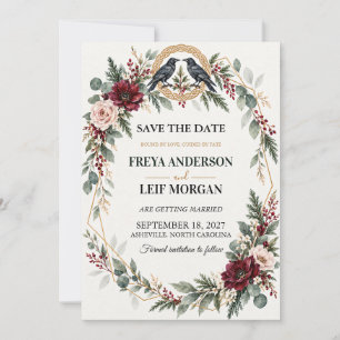 Reserve A Data Casamento Floral Borgonha Viking Ravens