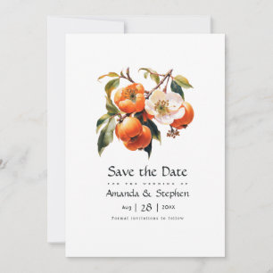 Reserve A Data Casamento Floral Caqui