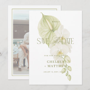 Reserve A Data Casamento Floral de Anthurium Desbotado