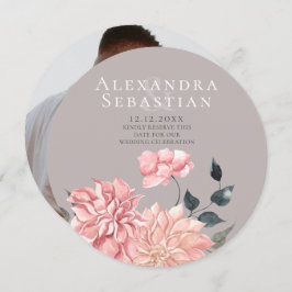 Reserve A Data Casamento Floral De Aquarela Elegante Salvar A Dat