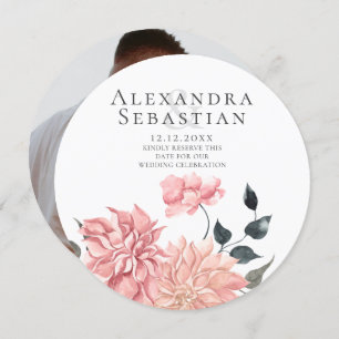 Reserve A Data Casamento Floral De Aquarela Elegante Salvar A Dat