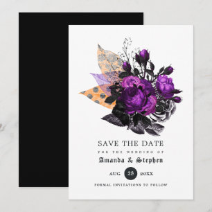 Reserve A Data Casamento Floral de Halloween