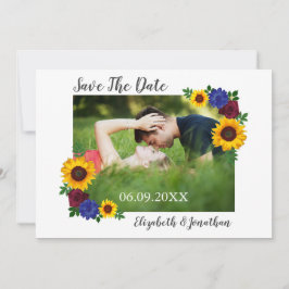 Reserve A Data Casamento Floral de Rosa de Sunflower