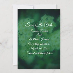 Reserve A Data Casamento Floral de Rosas Brancas Selvagens