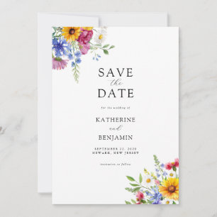 Reserve A Data Casamento Floral de Verão Russo Elegante