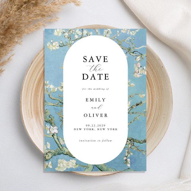 Reserve A Data Casamento Floral de Vincent Van Gogh Almond Blosso (Criador carregado)