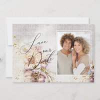 Casamento Floral em Tela Pintada com Aquarela Eleg