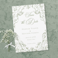 Casamento Floral em Verde Sage Clássico Elegante