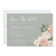 Casamento Floral em Verde Salvia Elegante e Pêsseg