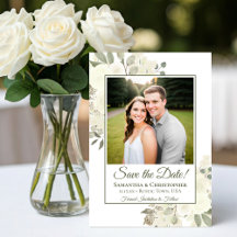 Casamento Floral Foto Boho Chic Aquarela Branca