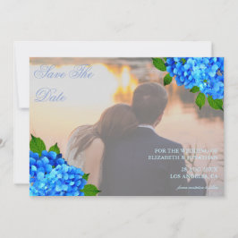 Reserve A Data Casamento Floral Hortênsia Azul