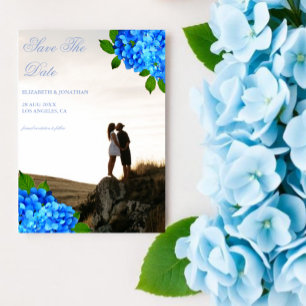Reserve A Data Casamento Floral Hortênsia Azul