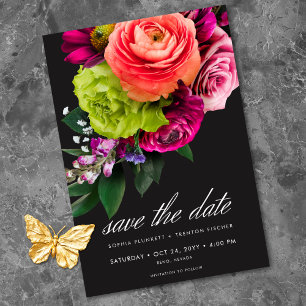 Reserve A Data Casamento Floral Luxuoso Temperamental Rosa Vibran