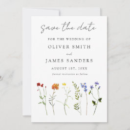 Reserve A Data Casamento Floral Mínimo de Orgulho gay LGBTQ de Fl