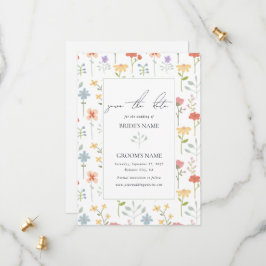 Reserve A Data Casamento Floral Moderno Boho Chic Wildflower