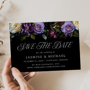 Reserve A Data Casamento Floral Moody Gothic