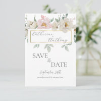 Casamento Floral Ouro Moderno 