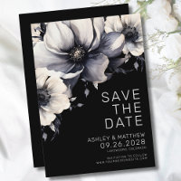 Casamento Floral Preto Moderno Elegante