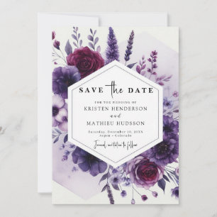 Reserve A Data Casamento Floral Puro Mínimo Digital