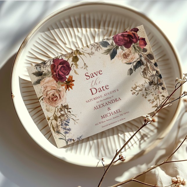 Reserve A Data Casamento Floral Real Vitoriano Clássico (Criador carregado)