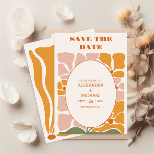 Reserve A Data Casamento Floral Retro Boho Chic